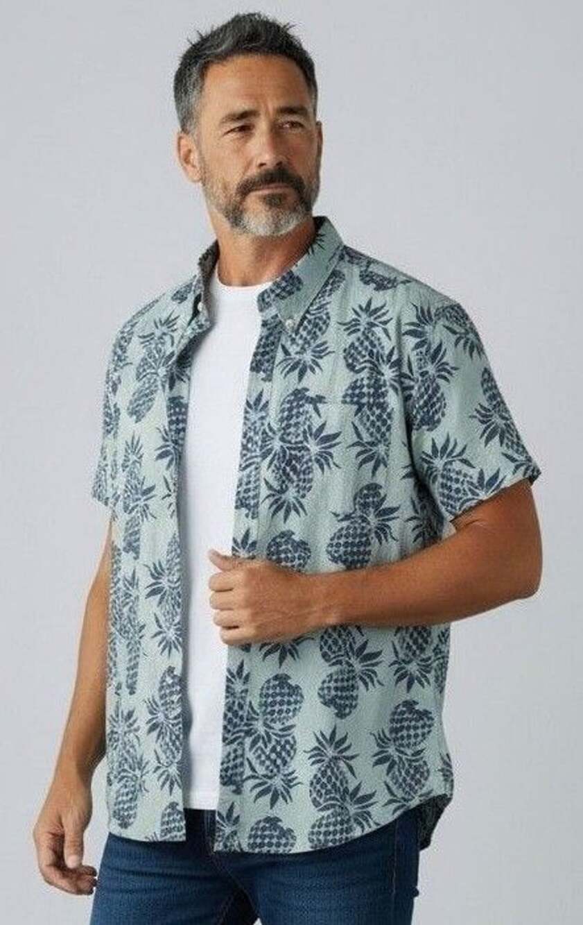 Jachs New York Pineapple Shirt Size Xl  Cotton